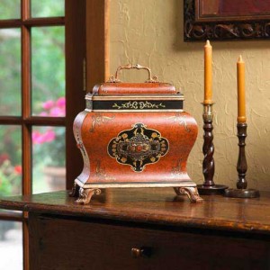 hand painted urn