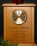 cremation urn clock