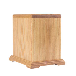 Brougham Light Oak Wooden Urn