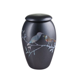 Grey Song Birds Keepsake Urn