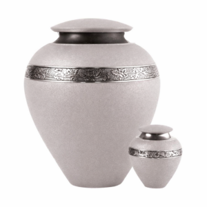 Shimmering Grey Urn