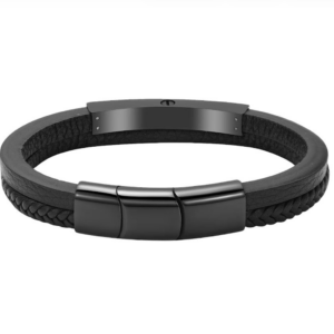 Solstice Leather Bracelet - Black or Brown