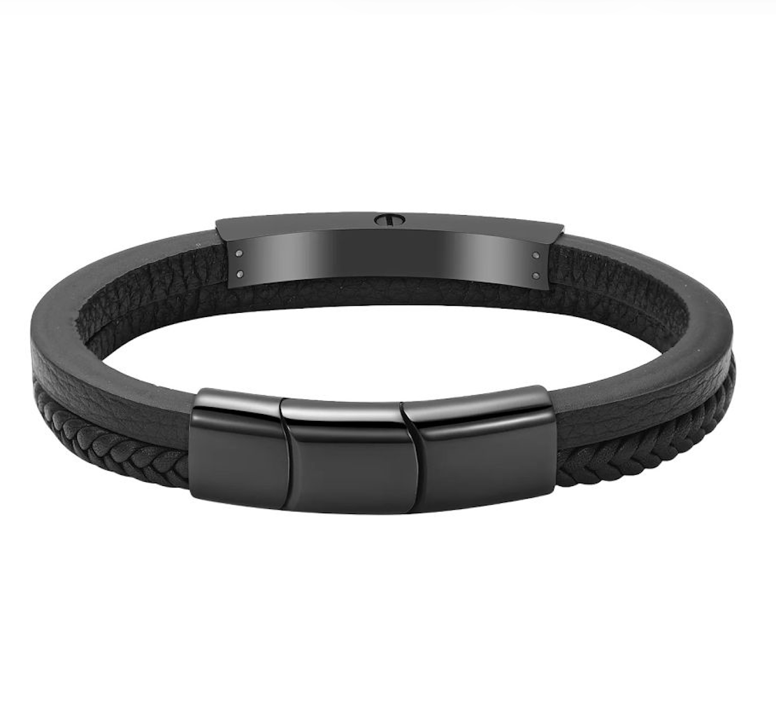 Solstice Leather Bracelet - Black or Brown